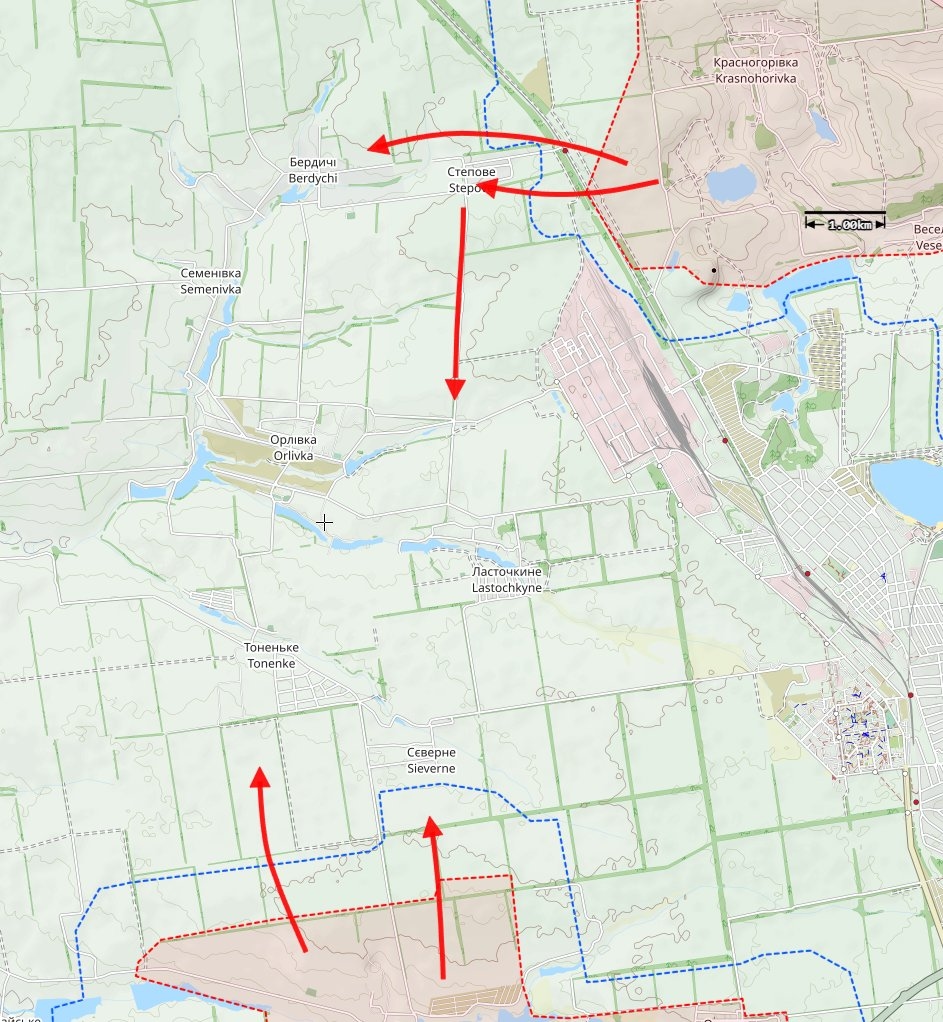 Возможный замысел российской операции по охвату авдеевского укрепрайона 