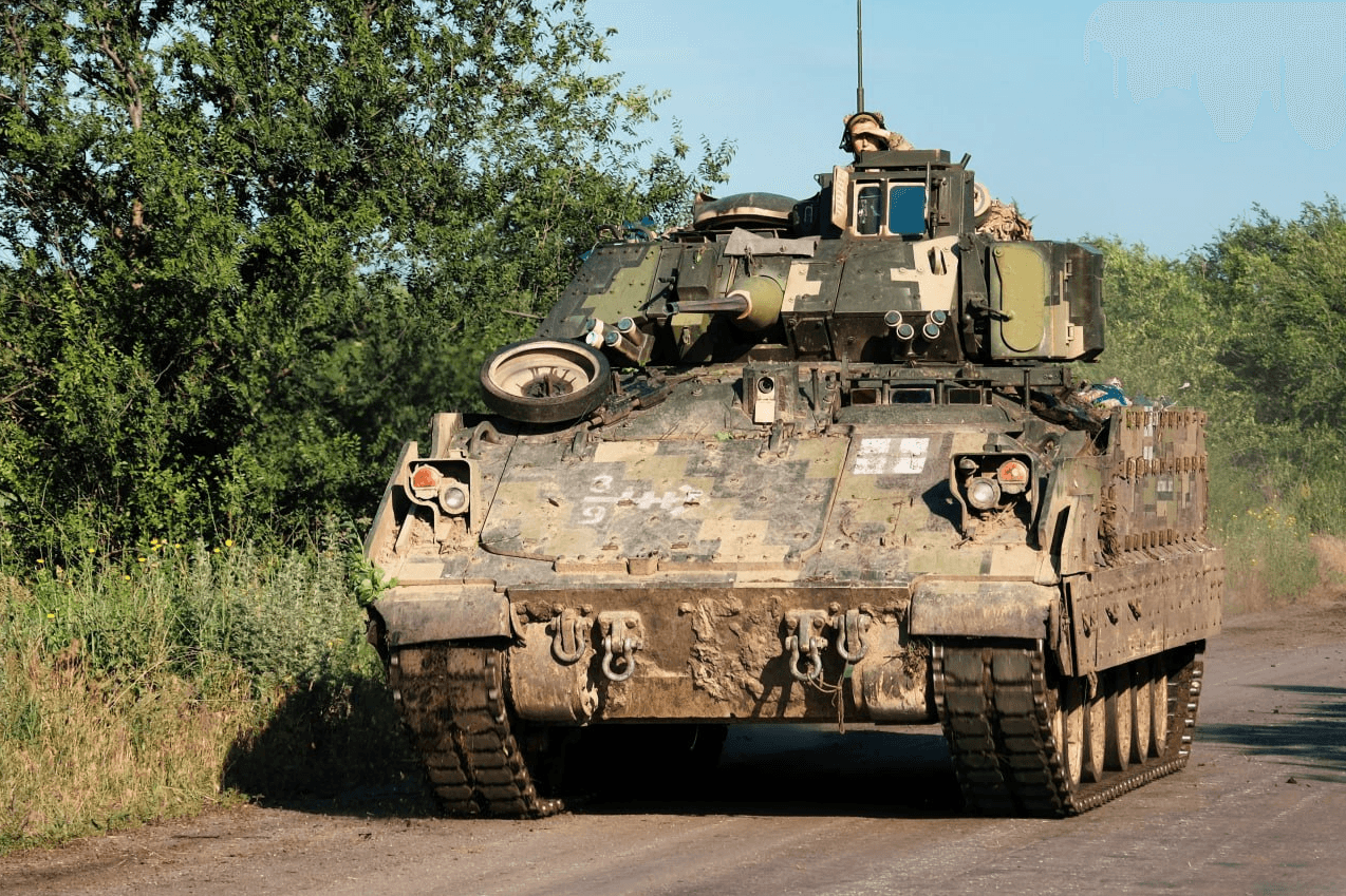 Переданная американцами БМП Bradley на вооружении ВСУ, июнь 2023 года