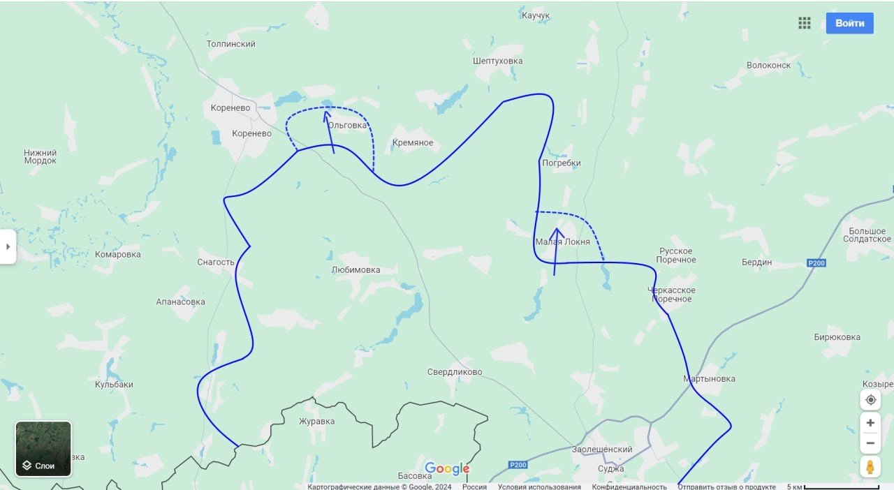 Зона боев в Курской области по версии Юрия Подоляки