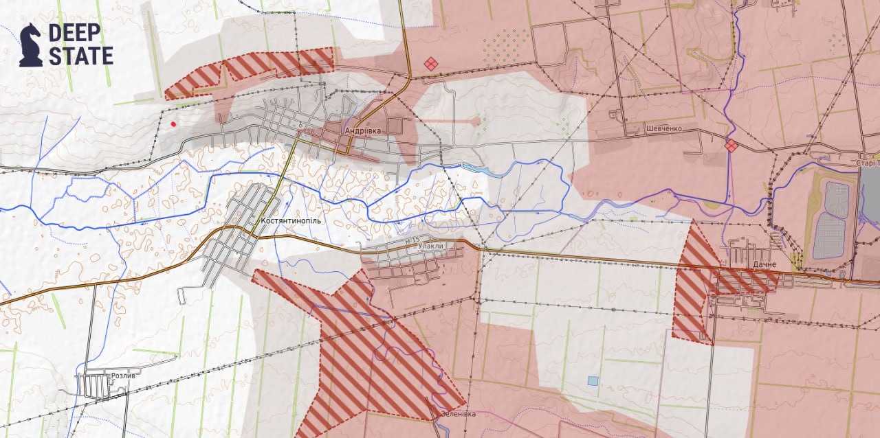 Ситуация в Кураховском операционном районе по версии DeepState