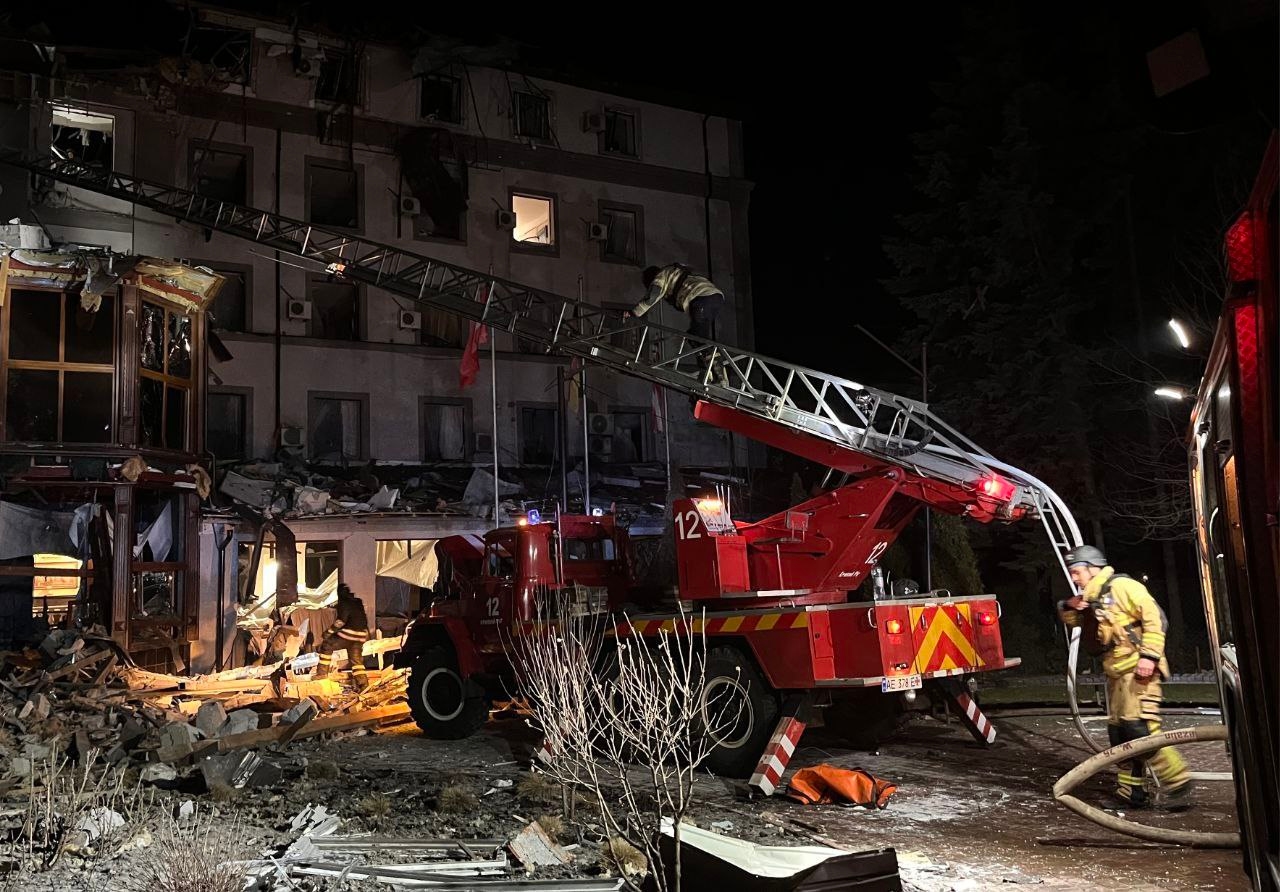 Последствия ракетного удара по Кривому Рогу