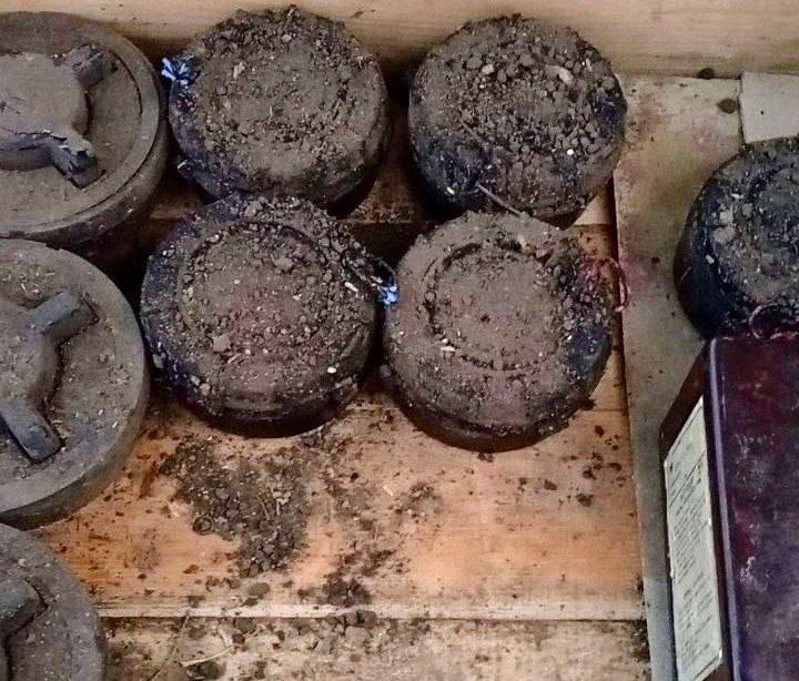 Замаскированные российские противопехотные мины