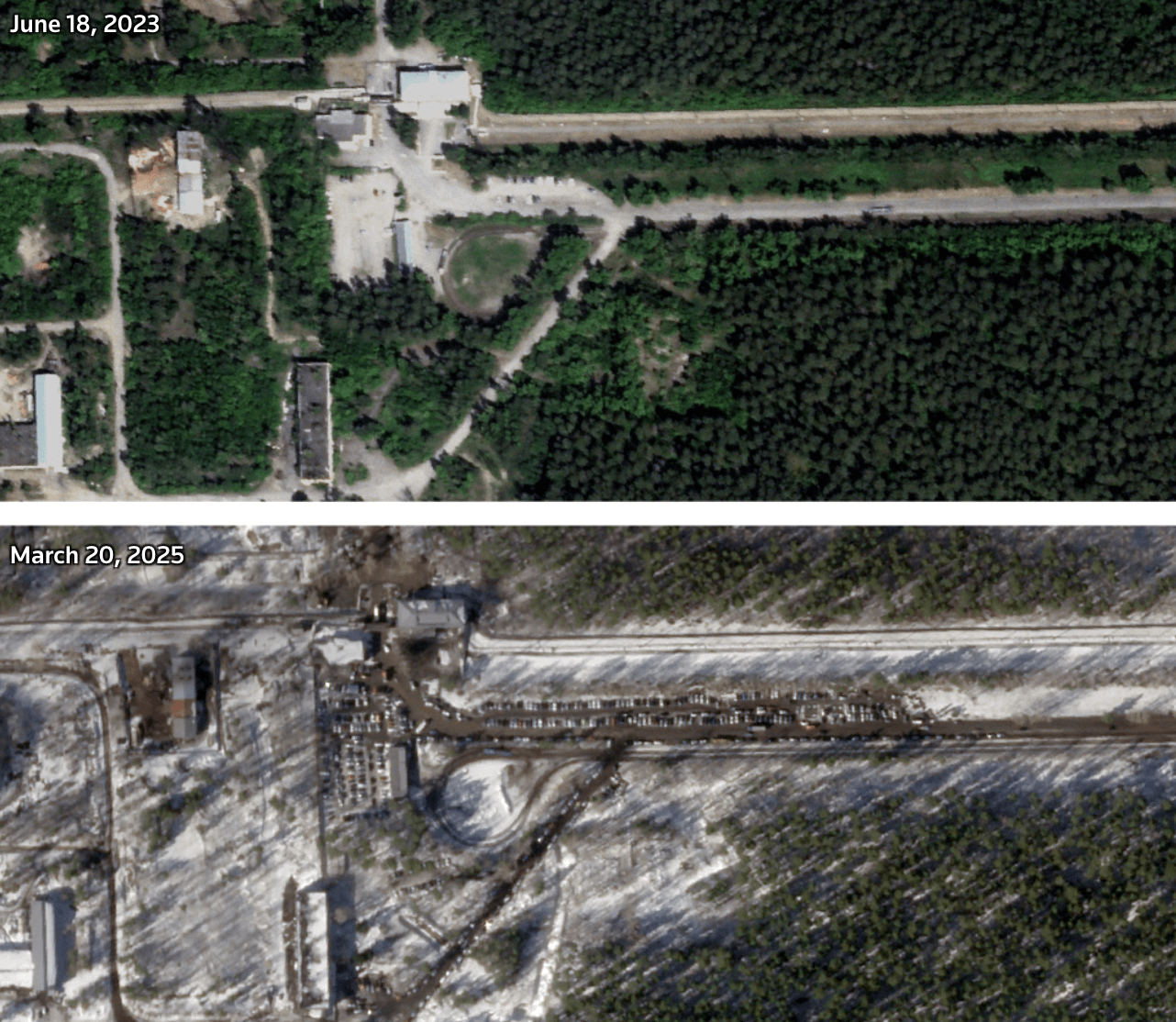 Место строительства новой линии завода взрывчатых веществ в Бийске