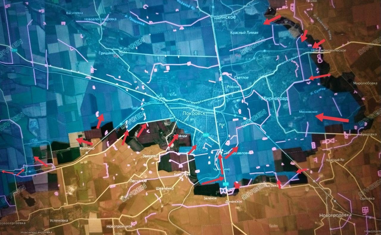 Ситуация на покровском направлении по версии Юрия Котенка