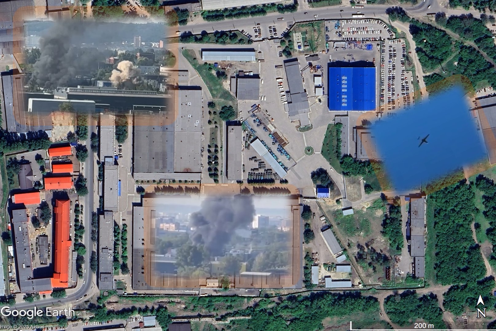 Последствия налета на предприятие «Радиозавод» в Пензе 31 июля 2025 года