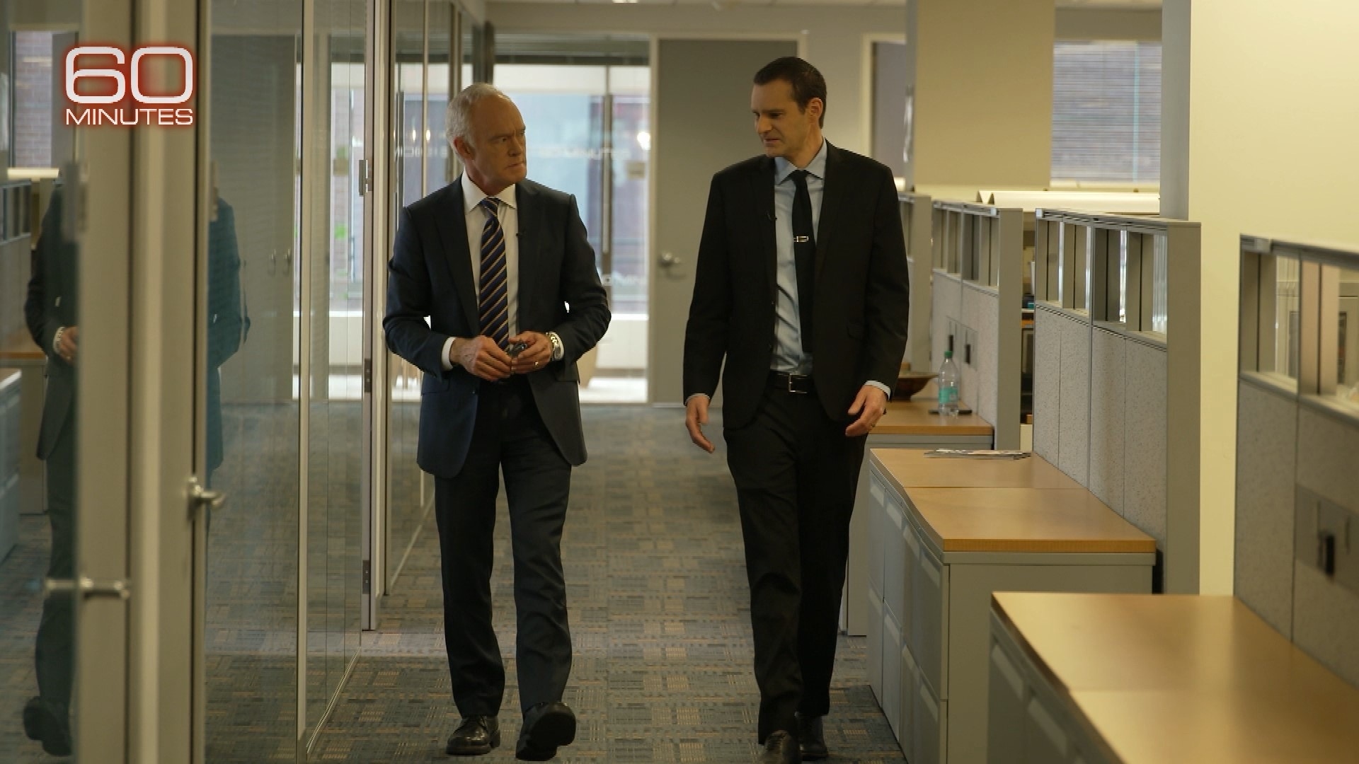 Бывший сотрудник ЦРУ Джон Торн дает интервью программе 60 Minutes 