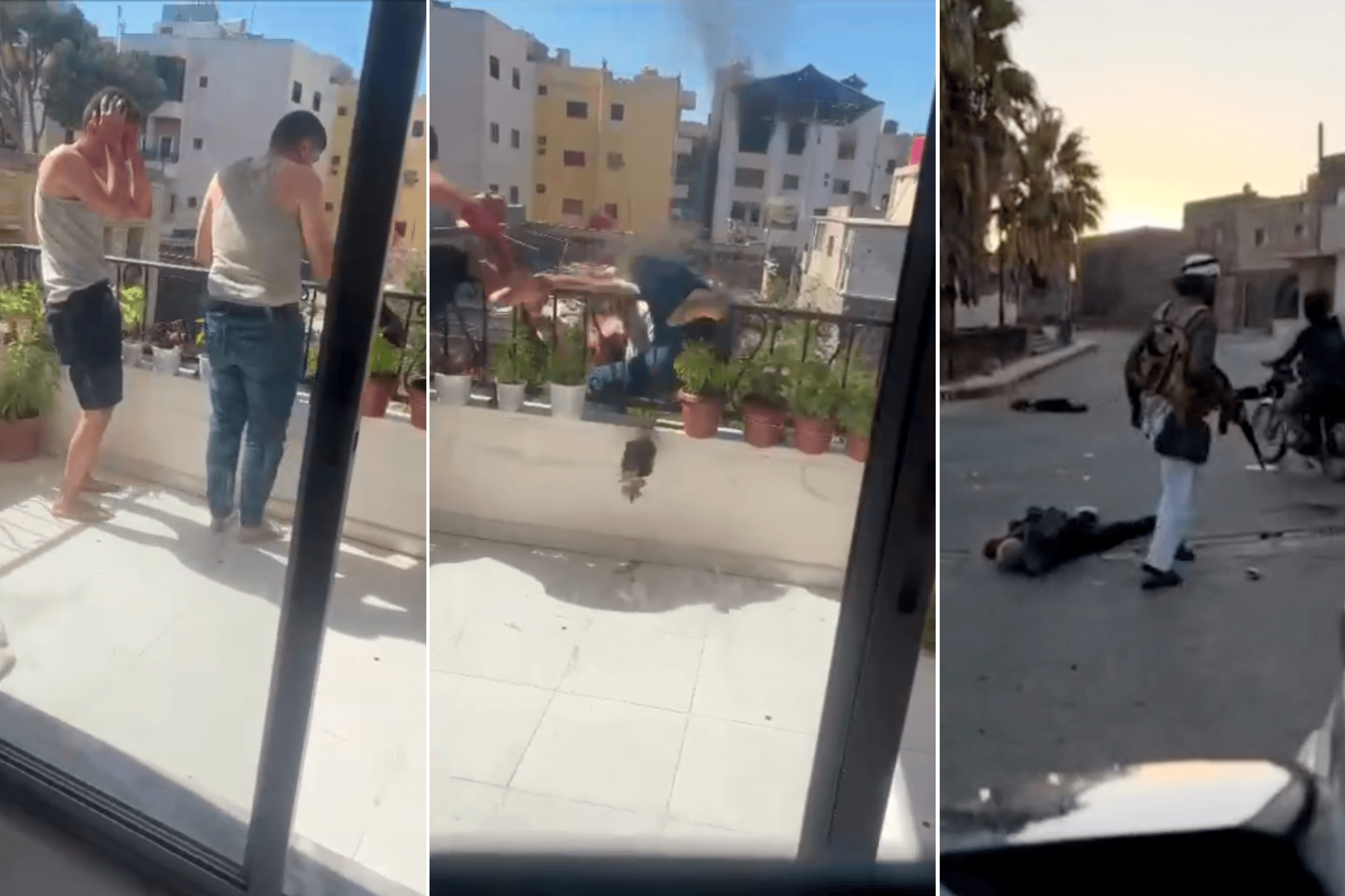 Кадры из видео расправ над друзами в Сирии. Коллаж: The Insider