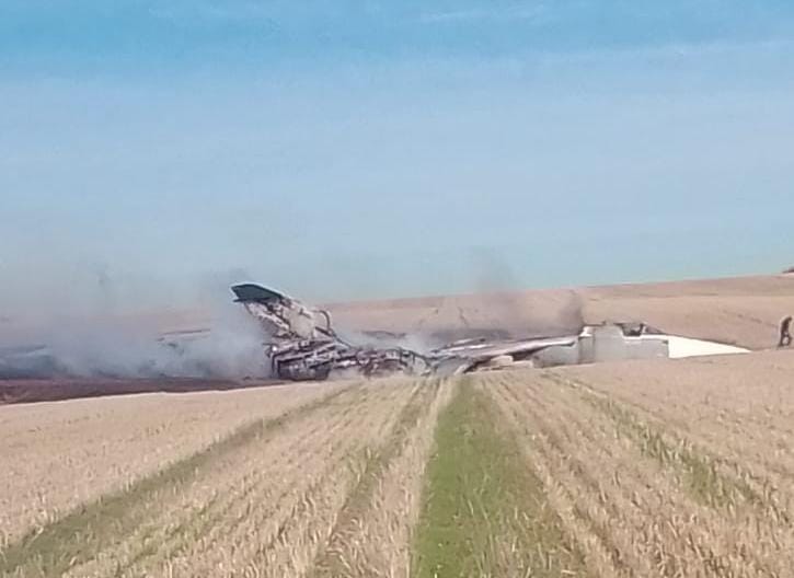 В Ростовской области разбился российский бомбардировщик Су‑24, экипаж катапультировался