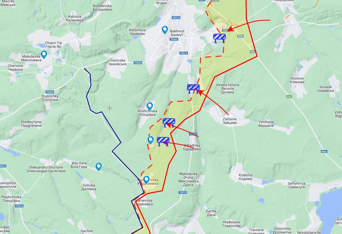 Тяжелые бои под Бахмутом, атака беспилотниками еще одного аэродрома в России, часть Украины без электричества. Что происходит на фронте