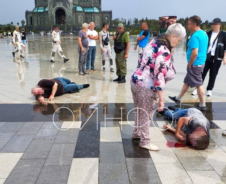 Молния ударила в посетителей парка «Патриот» у храма Вооруженных Сил России