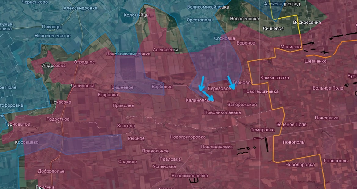 Ситуация на южно-донецком направлении к северу от Гуляйполя по версии Анатолия Радова